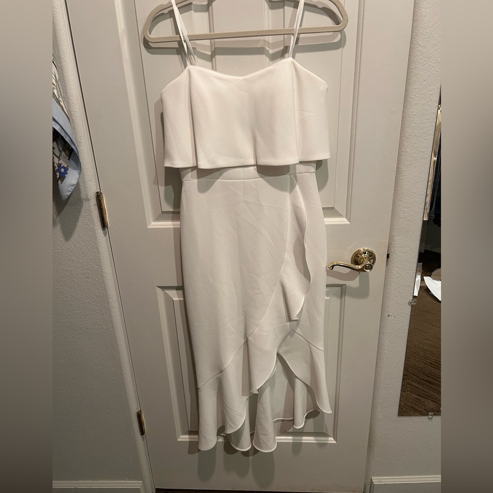 Xscape Strapless White Dress